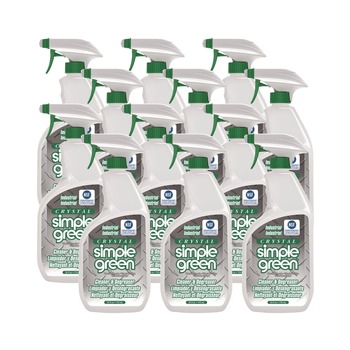 Simple Green 0610001219024 Crystal 24 oz Spray Bottle Industrial Cleaner/Degreaser (12/Carton)