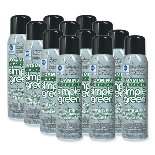 Cleaners & Chemicals | Simple Green 0610001219010 Crystal 20 oz Aerosol Spray Foaming Industrial Cleaner and Degreaser (12/Carton) image number 0