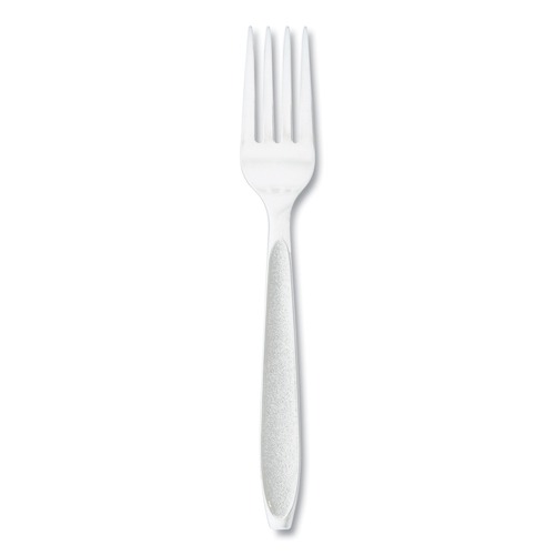 Cutlery | SOLO HSWFX-0007 Impress Heavyweight Full-Length Polystyrene Fork - White (100/Box, 10 Boxes/Carton) image number 0