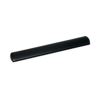 3M WR310LE 19 in. Antimicrobial Leatherette Cover Gel Wrist Rest for Keyboard - Black