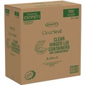 Just Launched | Dart C57PST1 5.8 in. x 6 in. x 3 in. ClearSeal Hinged-Lid Plastic Containers - Clear (500/Carton) image number 5