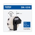 Labels | Brother DK1218 0.94 in. dia Die-Cut Round Paper Labels - White (1-Roll) image number 1