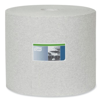 Tork 520305 1-Ply 12.6 in. x 13.3 in. Industrial Cleaning Cloths -  Gray (1/Carton)