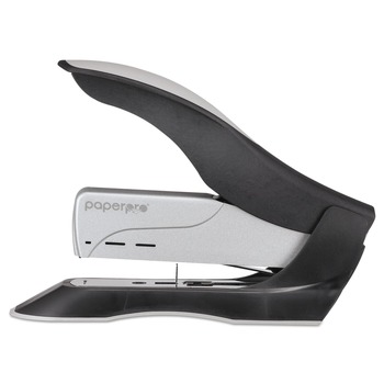 PaperPro 1300 Spring-Powered Premium Heavy-Duty Stapler with 100-Sheet Capacity - Black/Silver