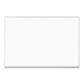 White Boards | U Brands 073U00-01 70 x 47 Magnetic Dry Erase Board with Aluminum Frame - White Surface/Silver Frame image number 3