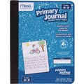 Notebooks & Pads | Mead 09554 100 Sheets 9.75-in x 7.5-in Primary Journal Half Page Ruled, Blue Marble Cover image number 0