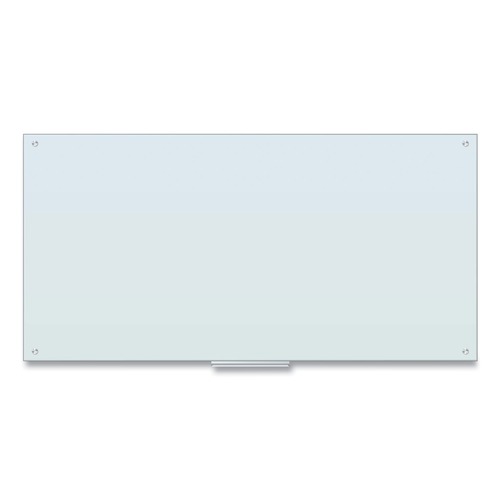 White Boards | U Brands 123U00-01 70 x 35 Glass Dry Erase Board - White Surface image number 0