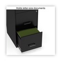 Office Filing Cabinets & Shelves | Alera 2806770 14 in. x 18 in. x 34.9 in. Soho Vertical 3-Drawer File Cabinet - Black image number 2